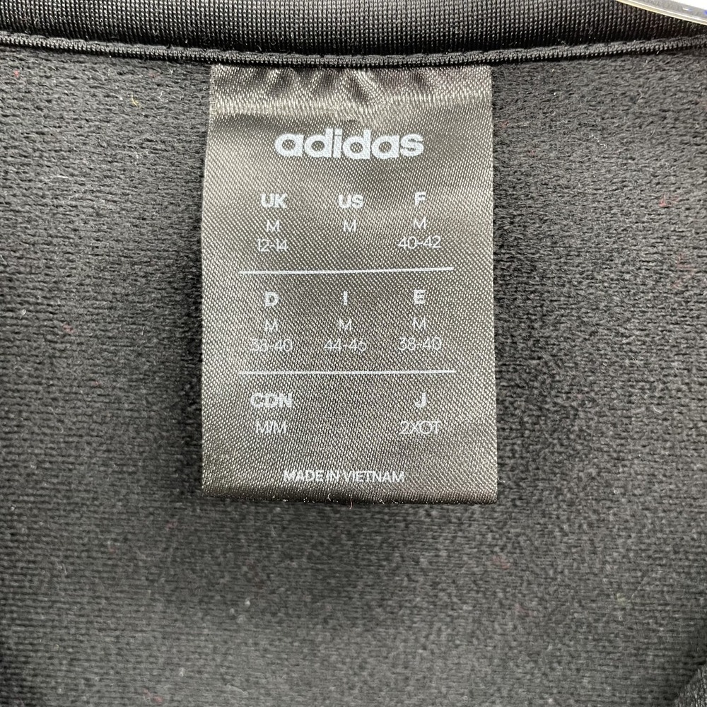 Adidas Track Jacket Men's‎ Medium Black Streetwear Sportswear Running Athleisure - Picture 3 of 12